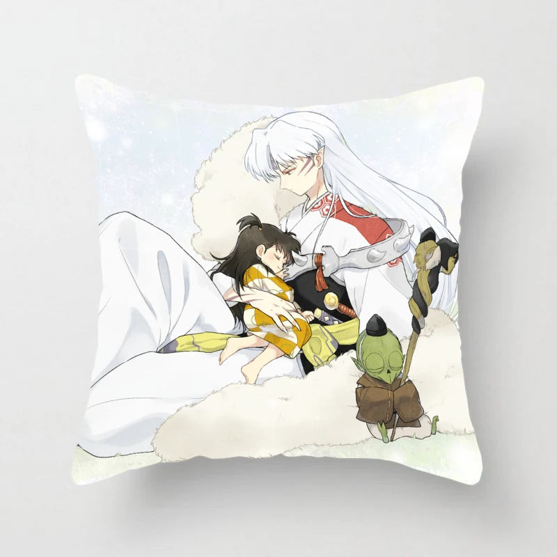 

Oct. New Home Textile Gift InuYasha Anime Sesshomaru & Rin One-sided Two-sided Mini Square Pillow Hot Sale #41360