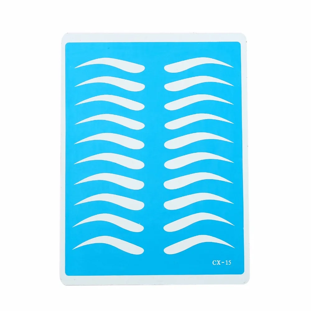 

5 Pcs blue Rubber Eyebrow Fake Practice Skin15cm x 20cm Permanent Microblading Makeup Tattoo Practice Skin for Beginners