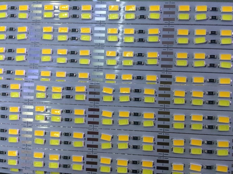 

200pcs/lot 5730 led rigid bar 168 leds 1m double row warm white cool white 5630smd dc12v 36w double color led Rigid Strip bar