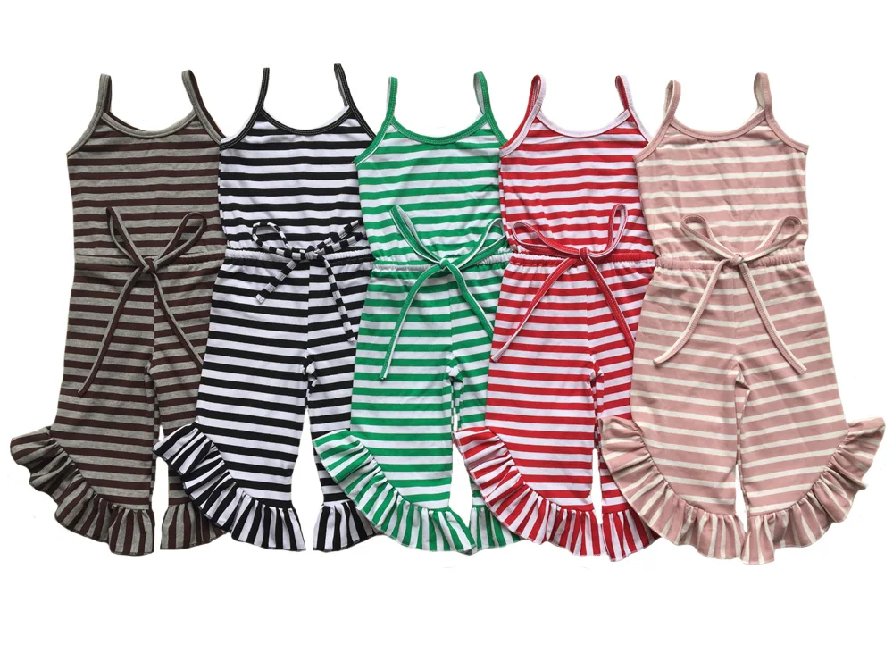 Novo Popular Meninas Jumper Romper Meninas Tiras Alcinhas Cordão Babados Queimado Macacão Palazzo 10 ALCINHAS CORDÃO BABADOS QUEIMADO MACACÃO PALAZZO