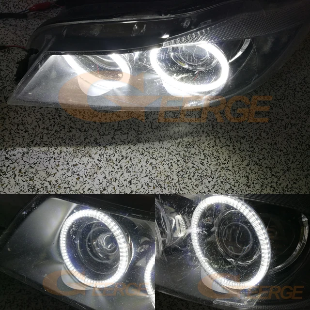 Paire de phares Angel eyes Led noir BMW série 3 E90 + E91 01/2005 - 08/2008  499,90 € Pièces Design 123GOPIECES Livraison Offerte pour 2 produits  achetés !