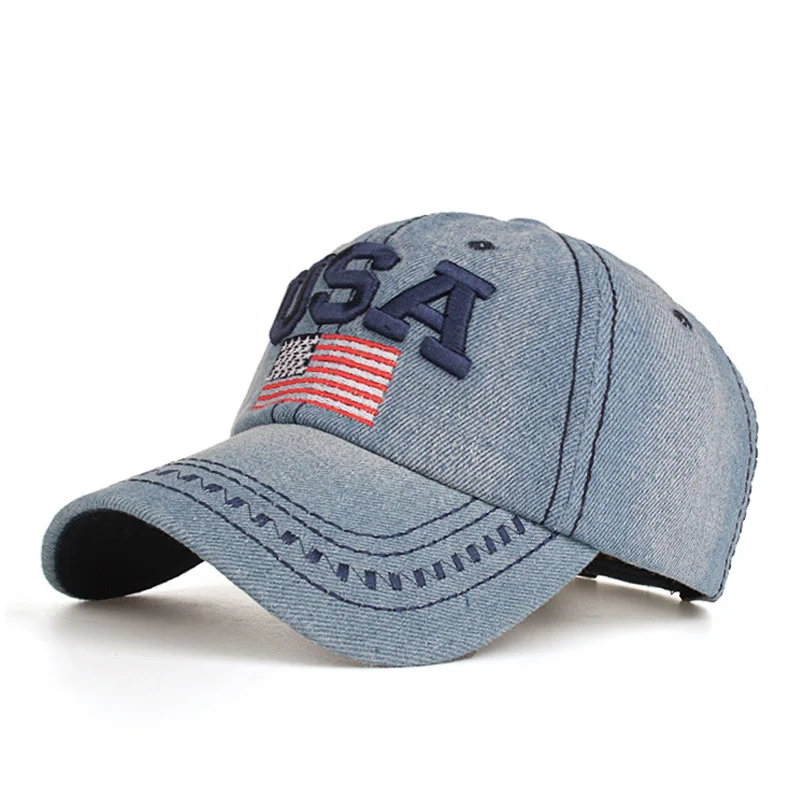 De la bandera americana del patrón Gorra de béisbol de los hombres de ocio al aire libre de EE. UU. Carta decoración de sombreros y gorras Gorra de Baseball De la bandera americana del patrón Gorra de béisbol de los hombres de ocio al aire libre de EE. UU. Carta decoración de sombreros y gorras Gorra de Baseball