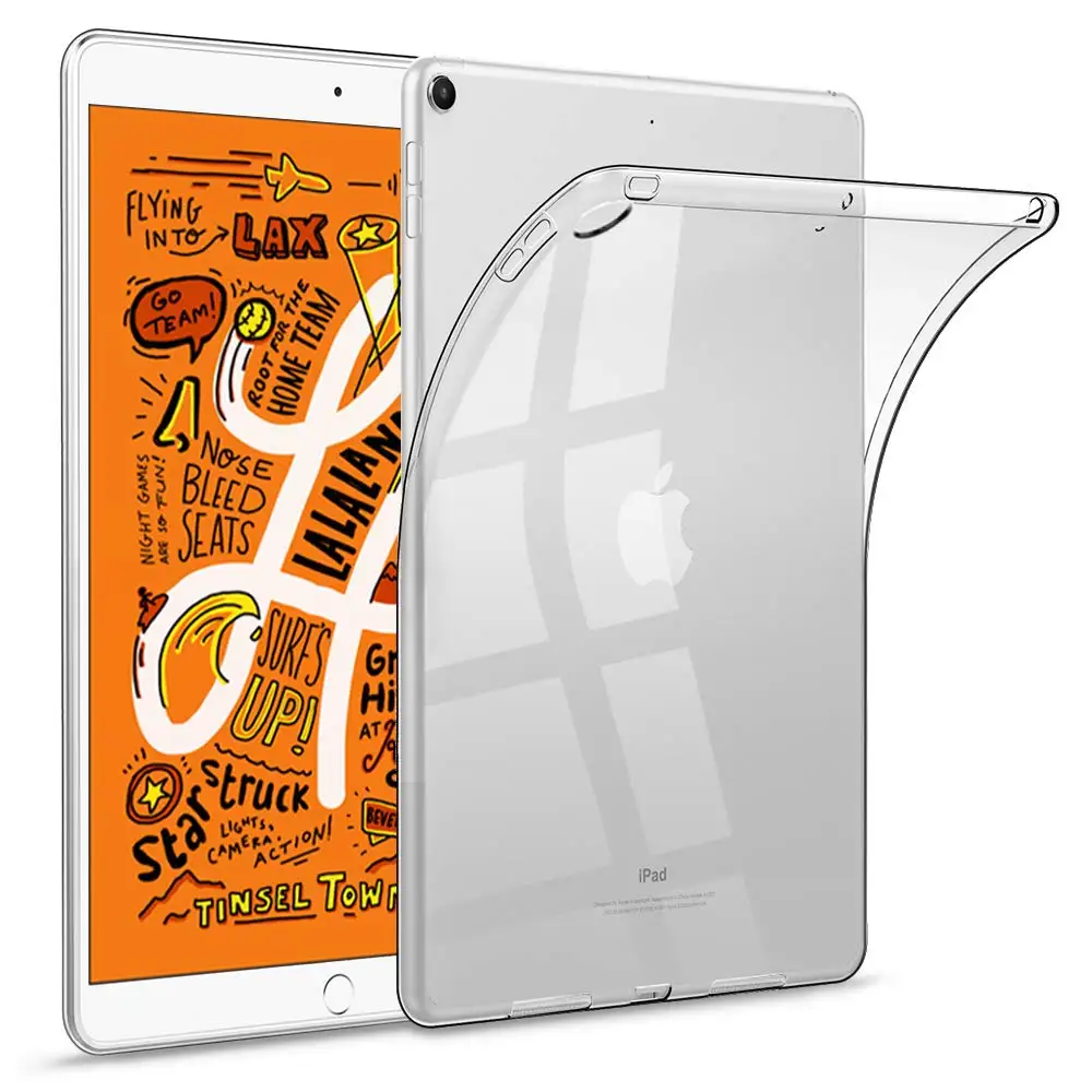 Kemile мягкий прозрачный чехол для iPad Mini 5 2019, тонкий легкий Силиконовый ТПУ задняя крышка для 7,9 "iPad Mini 2019 5-го поколения Чехол