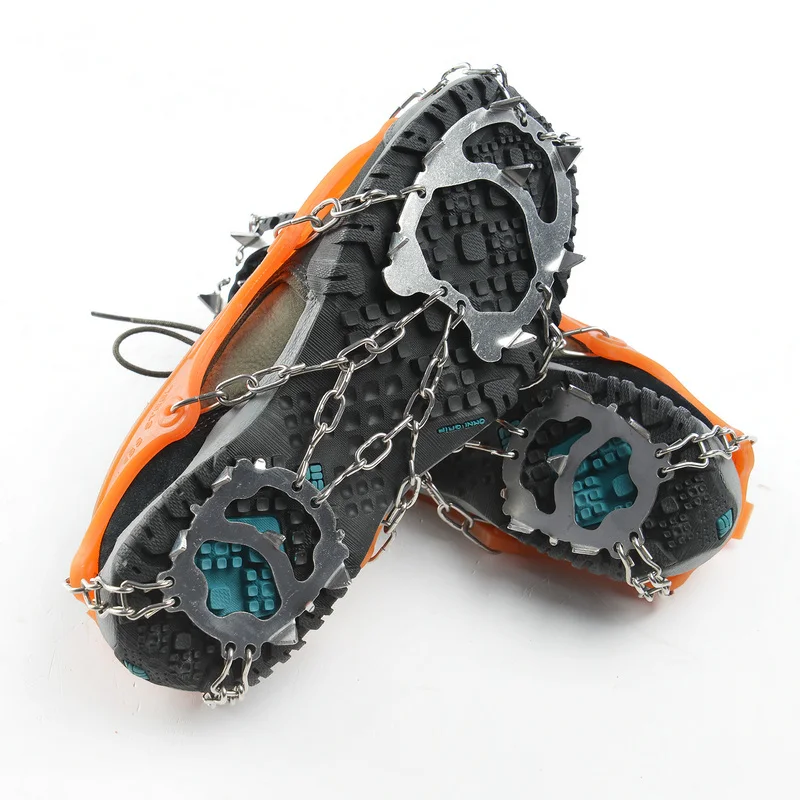 12 Teeth Steel Ice Gripper Spike for Shoes Anti Slip Climbing Snow Spikes CramponsIce Gripper