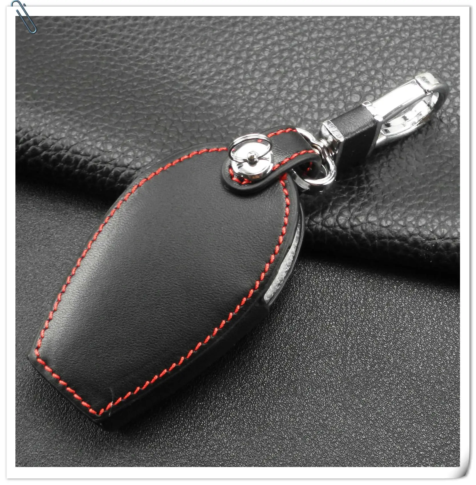 Keyforkess astuccio portachiavi in pelle con telecomando intelligente per Dodge Charger Magnum Chrysler 4 pulsanti Cover senza chiave per auto - HTB1ku6EvNSYBuNjSsphq6zGvVXaw
