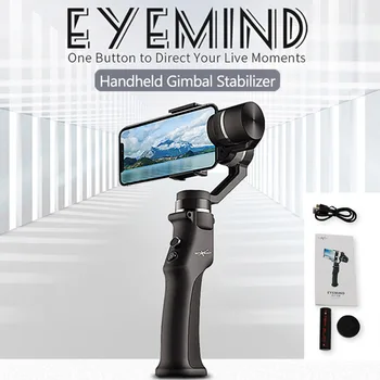 

3-Axis Handheld Gimbal Smartphone Stabilizer Face Tracking Selfie Stick for iPhone Huawei P20 Samsung S9 GoPro 7 Action Cameras