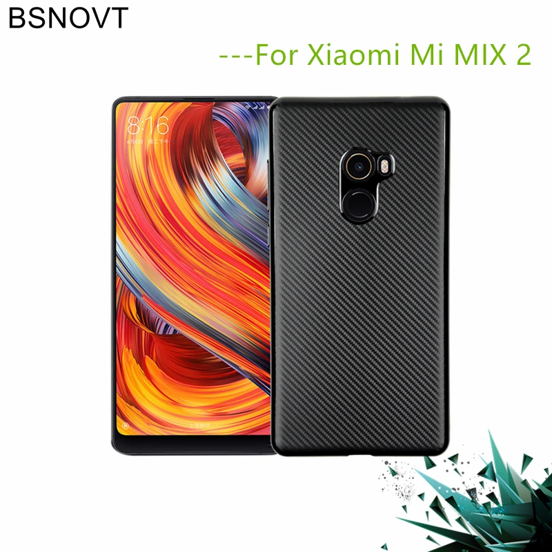 Чехол Xiaomi Mi Mix 2 чехол MiMix мягкий из углеродного волокна тонкий ударопрочный ТПУ