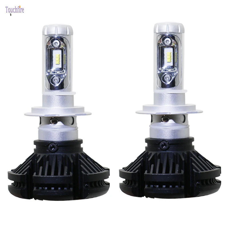 

2PCS X3 H4 H7 Led Car Headlamp Bulbs 6000LM Car Headlight ZES 6000K Hi-Lo Beam Auto lamp Fog Light for ford Renault vw volkswage