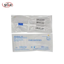 FDX-B 134,2 кГц микрочипы RFID шприц с транспондером 1,4*8 ветеринарный инструмент x 60