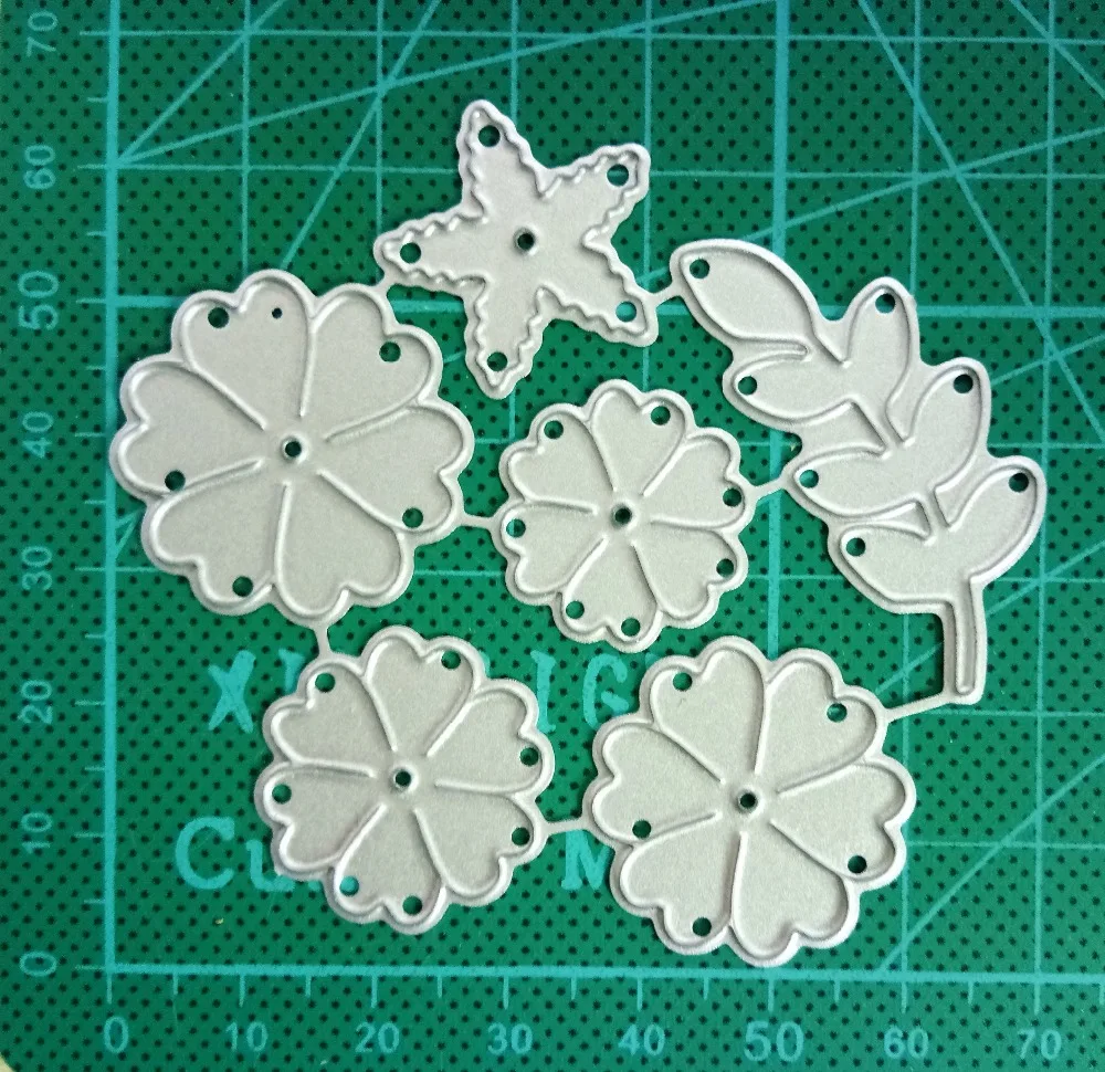 

Ufurty Flower Star Dies Metal Cutting Dies Scrapbooking Craft Die Cuts Card Making DIY Embossing