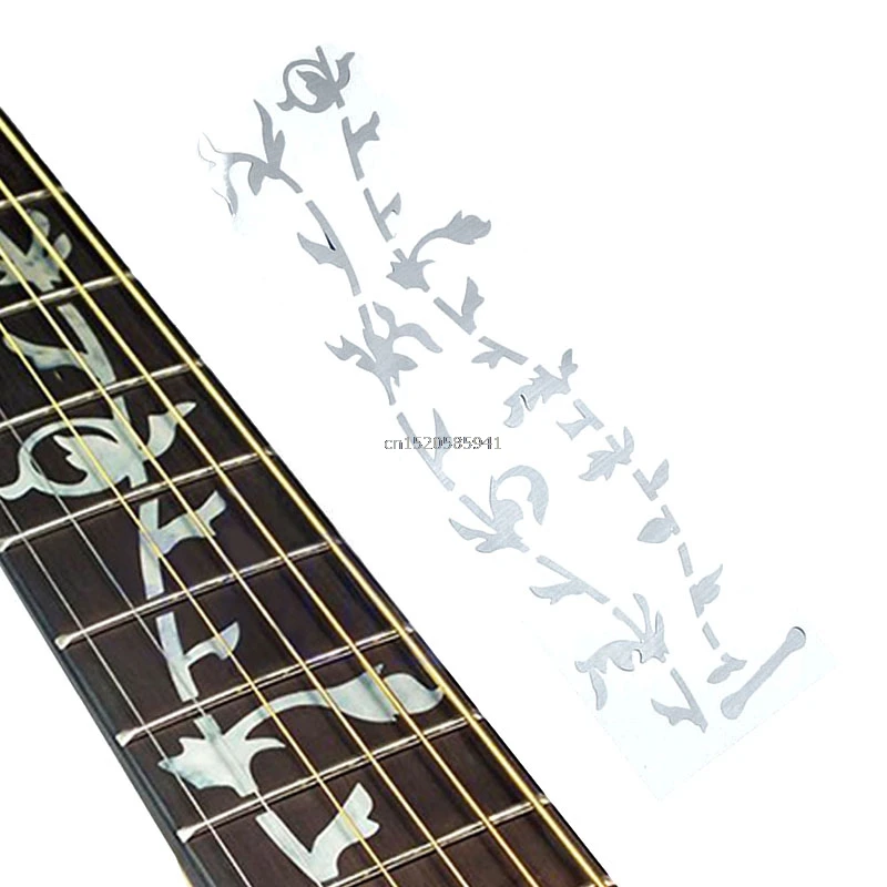 20 Stück Gitarren Griffbrett Marker - Weiße Inlay-Aufkleber 6,35x0,07mm Für E-Gitarre & Folk