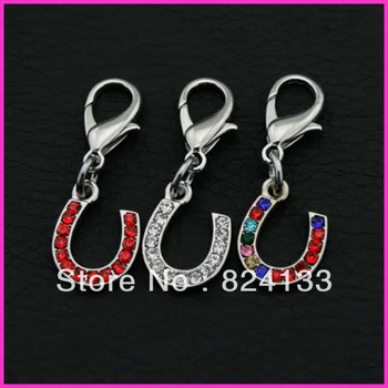 

Pet Tags 500pcs/lot Mixed Crystal Stones Pet Collar Penant,Dog collar Pendant Charms,Free Shipping Dog Name Tags