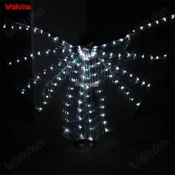 

LED luminescent wings fluorescent butterfly dance Ballet dance prop dance sequined wings cloak costume CD15 T02