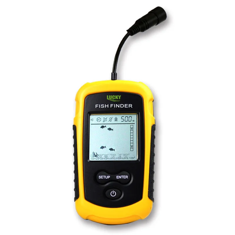 المحمولة سونار عمق المحيط نهر السمك مكتشف السونار Fishfinder 0.7-100 متر سونار الاستشعار محول كاشف المحيط بحيرة البحر الصيد
