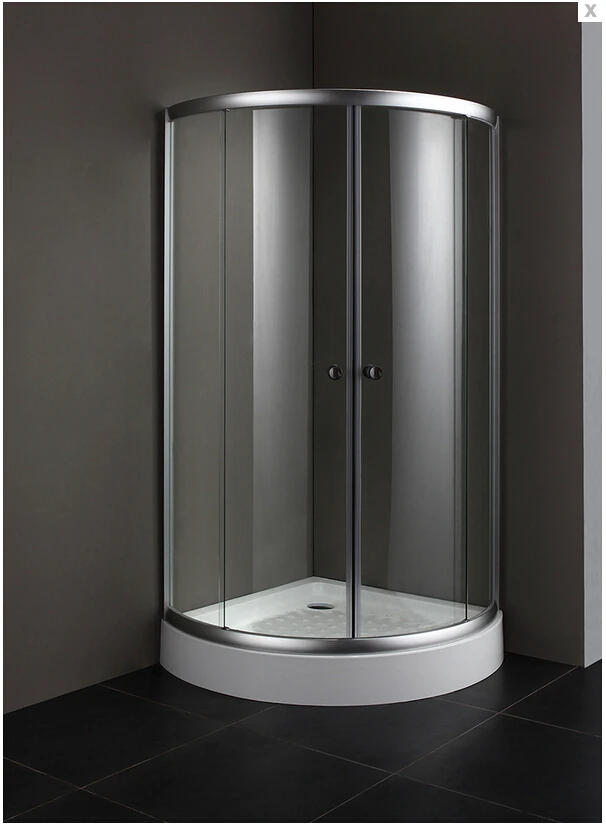 2016 hot sales wholesale and retail 6mm clear tempered glass shower screens with acrylic basin