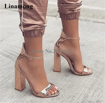 rose gold patent heels
