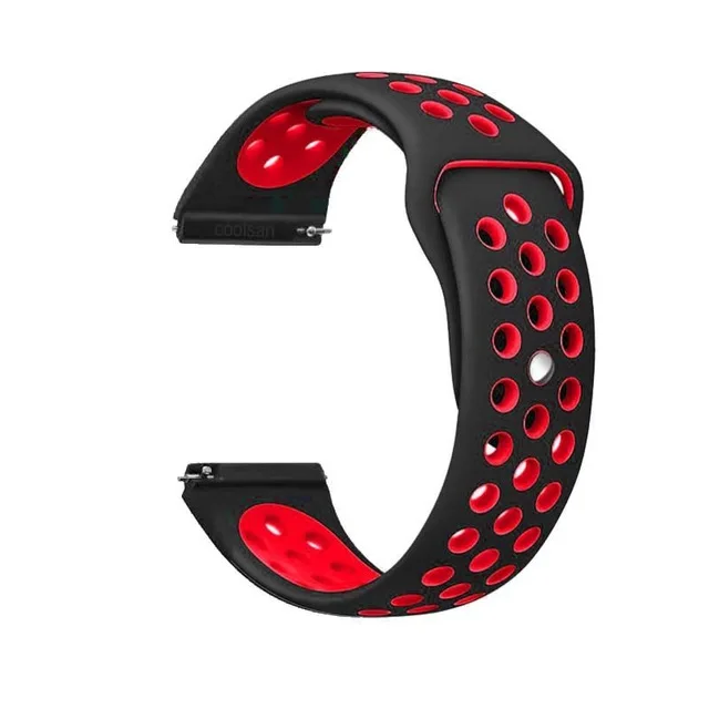 Спортивные часы 20 мм 22 мм ремешок для samsung Galaxy Watch Active 40 мм/Galaxy Watch 42 мм 46 мм/gear S2 Sport S3 Frontier классический ремень - Цвет ремешка: black-red