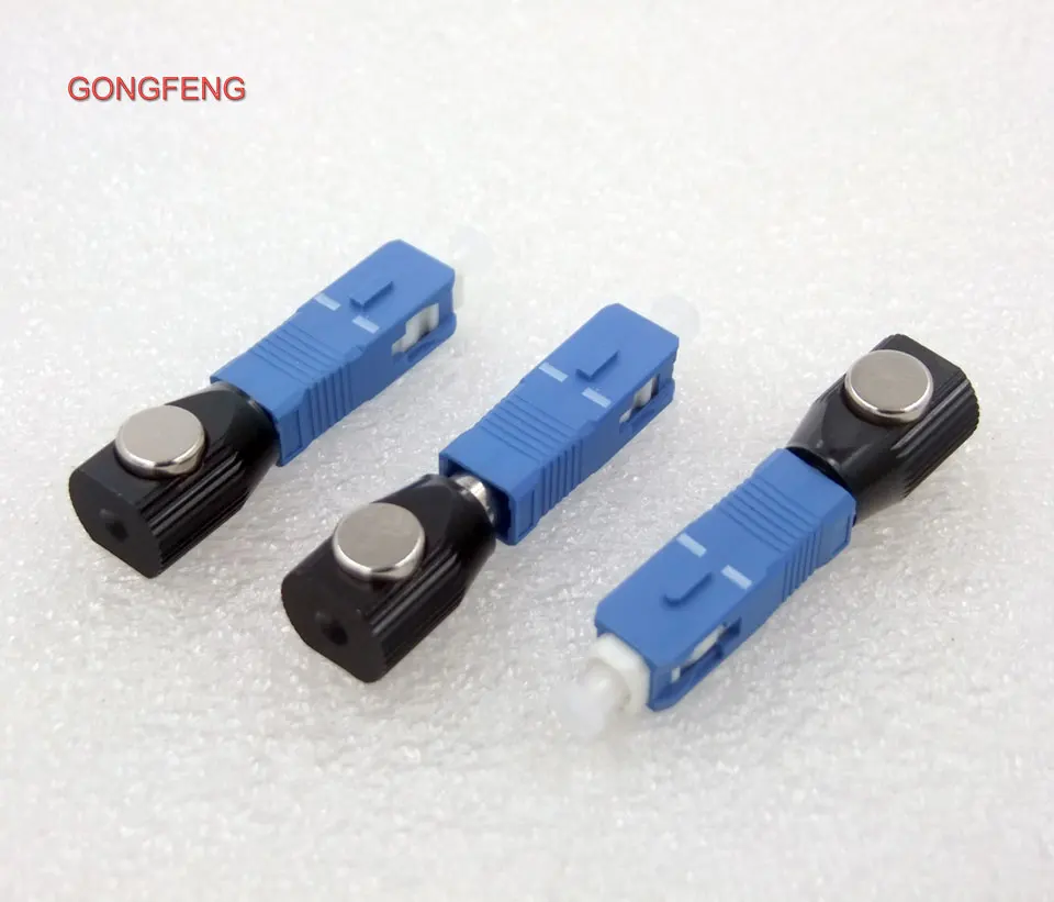 GONGFENG 10PCS NEW SC Round Bare Fiber Adaptor Connector Flange Coupler Optical Test Temporary continuation Wholesale | Обустройство