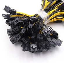 10 teile/los 6-pin PCI Express zu 2 x PCIe 8 (6 + 2) pin Motherboard Graphics Grafikkarte PCI-e GPU VGA Splitter Power daten Kabel
