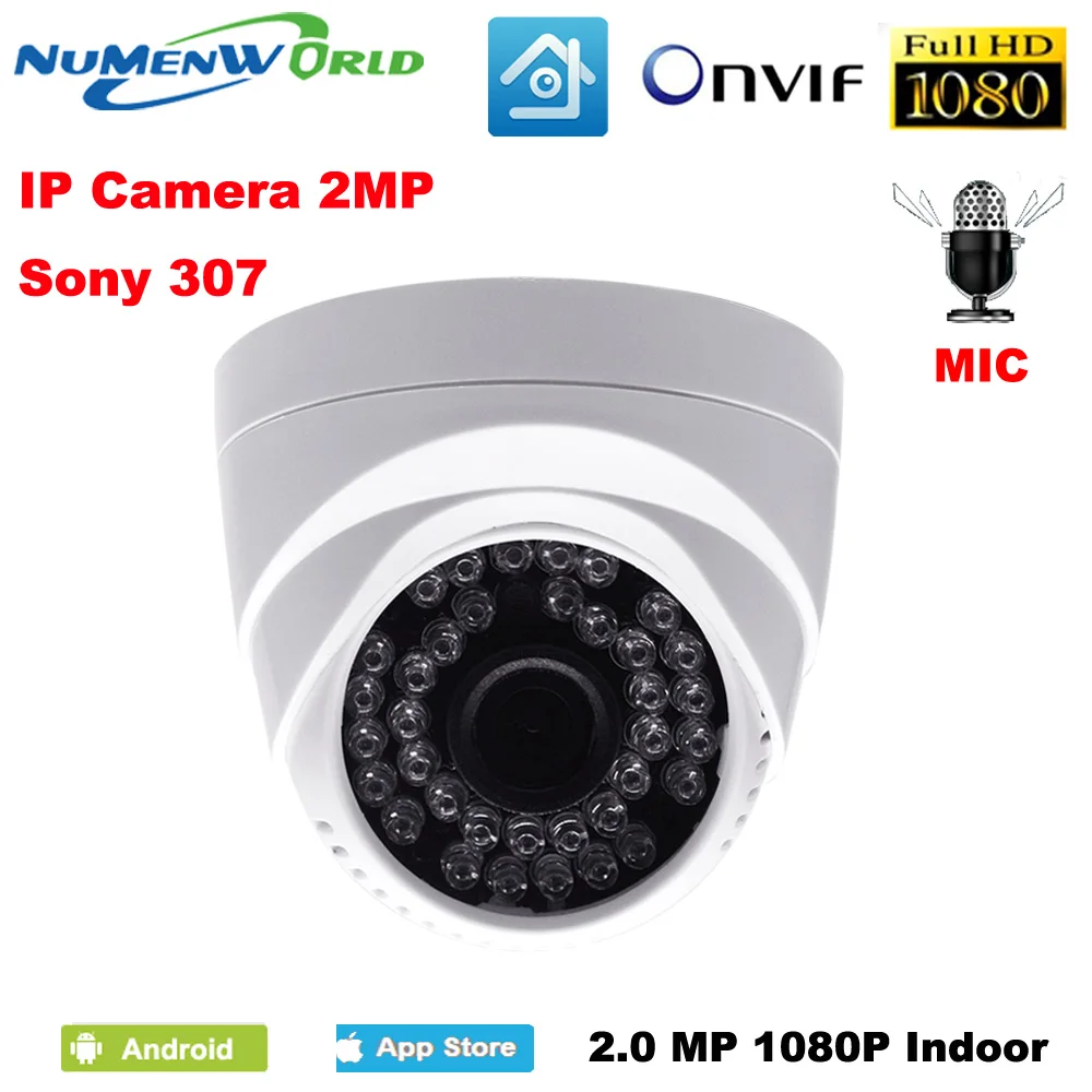 Best 2.0MP IP camera 1080P HD Built in microphone CCTV Video