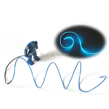 

TV Backlight Decor Not Dazzling Neon Light 1.3mm Led Strip Portable Blue EL wire Tube Rope Without Inverter for Bar,Night Club