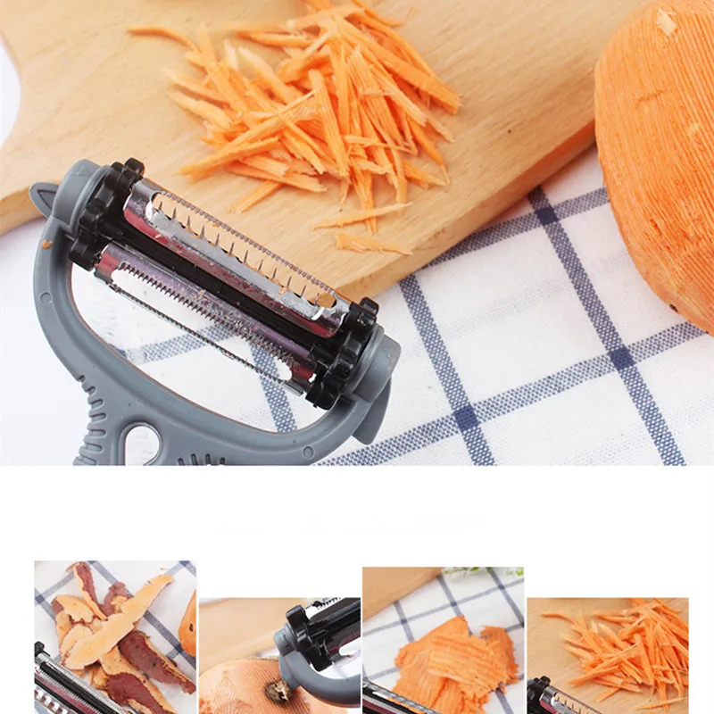 

Multi-functional Vegetable And Fruit Peeler Carrots Cut Potato Slices Knife Household Easy Peel Blade Kitchen Tools