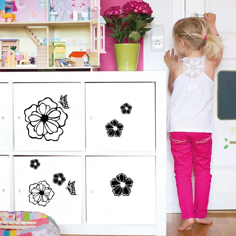 Flowers Butterflies Wall Sticker 33