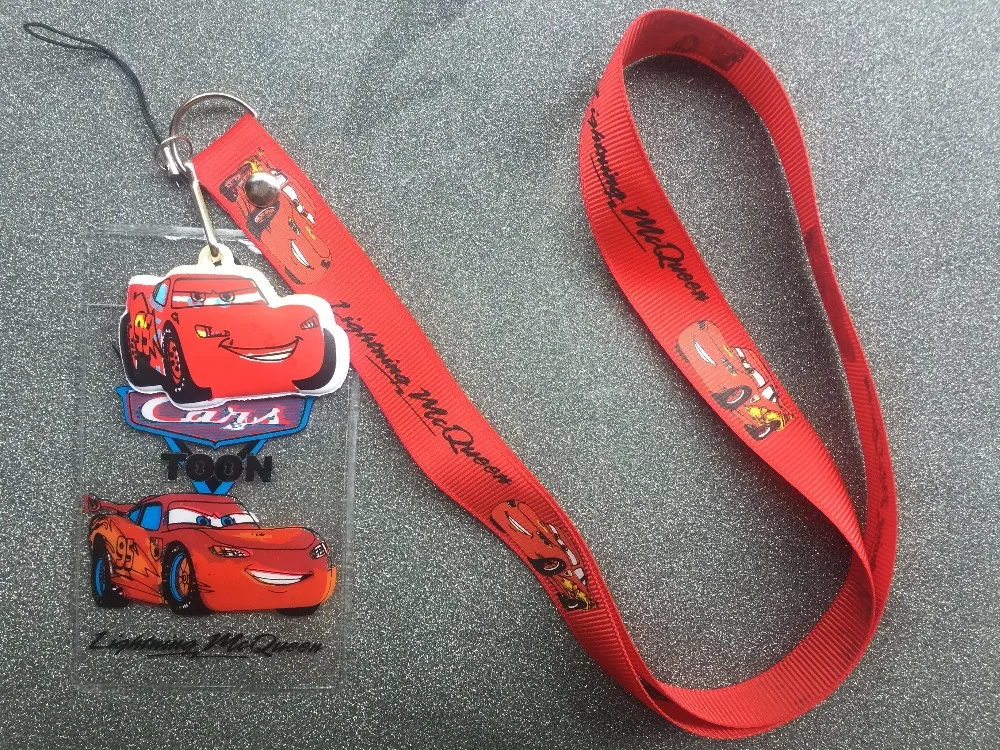 

lot 10 Pcs cartoon car High Quality Cartoon Lovely Cute Lanyard ID Badge Holder Key Neck Strap kids gifts