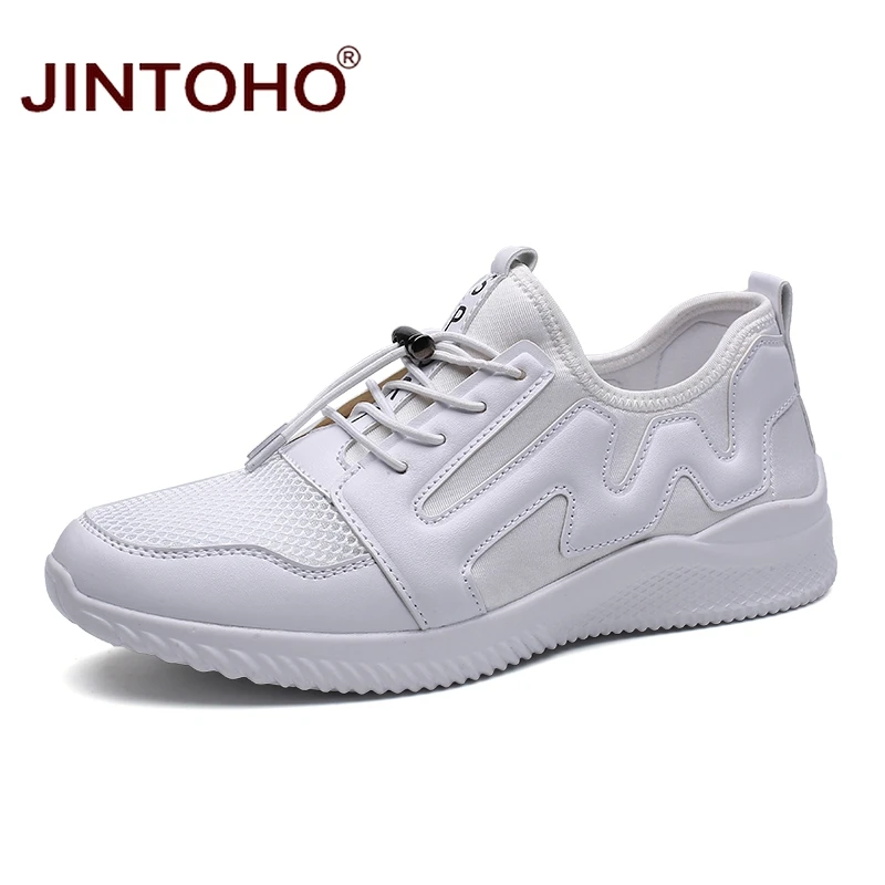 JINTOHO Summer Mesh Men Training Shoes Breathable White Men Sneakers Outdoor Men Shoes Athletic Sport Running Shoes For Men 