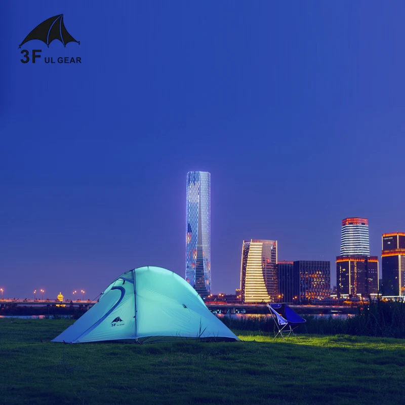 

3F UL Gear Zhengtu2 15D silicon Coating 2-person 4-Season Ultralight Camping Tent with Matching Ground Sheet