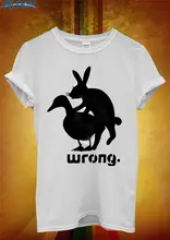 2017 New Fas hion'sCool Tee Shirts Rabbit Duck Wrong Sex Slogan Crew Neck Men Short Sleeve Office Tee 2017 New Fas hion'sCool Tee Shirts Rabbit Duck Wrong Sex Slogan Crew Neck Men Short Sleeve Office Tee