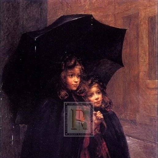 Sheltering Sisters Poster Print by Marie Louise Boyer-Breton (22 x 28)