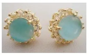 

hot sell new Beautiful A Pair of Opal Earring Free shipping