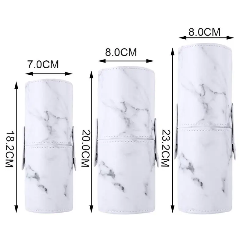 1 шт., дорожные кисти для макияжа из ПУ мрамора, держатель для ручек, кисти для хранения, косметический чехол для кистей для макияжа, органайзер, инструменты для макияжа, 3 размера