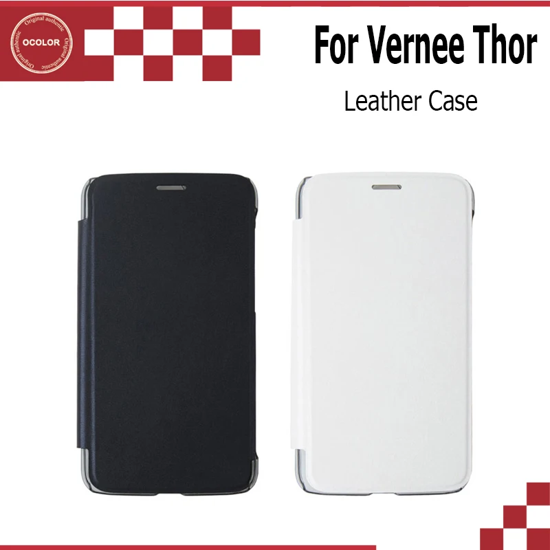 

ocolor For Vernee Thor Flip Leather Case New Arrival High quality Luxury Mobile Phone Cover Good quality + In Stock