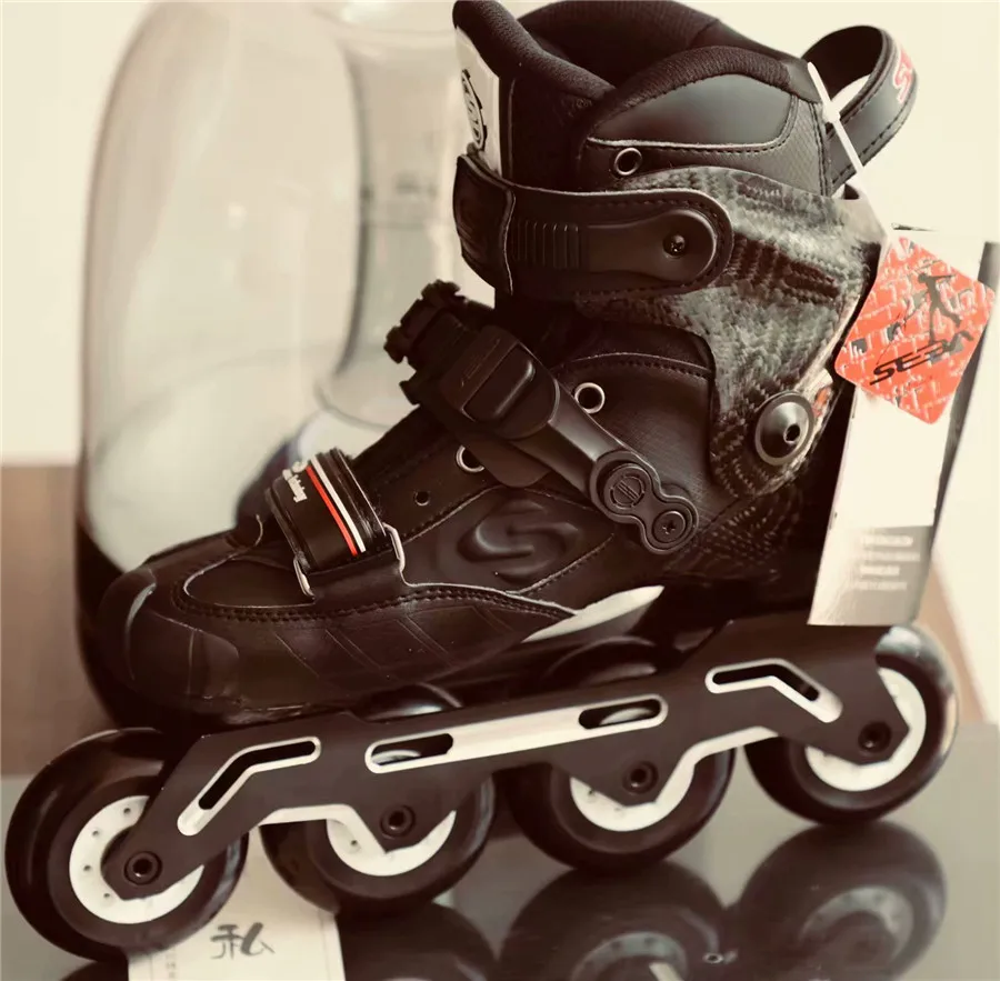 Оригинальные новые SEBA S Slide профессиональные Взрослые роликовые коньки углеродное волокно обувь скольжение слалом для катания на коньках