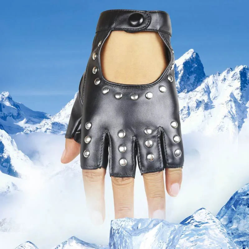 Длинные женские перчатки для вождения, 1 пара, модные женские перчатки из искусственной кожи без пальцев, черные женские перчатки Luva Guantes, новинка