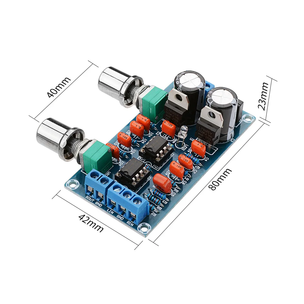 AIYIMA усилитель предусилителя низкочастотный фильтр доска Hifi сабвуфер предусилитель низкочастотный фильтр доска с регулировкой громкости басов
