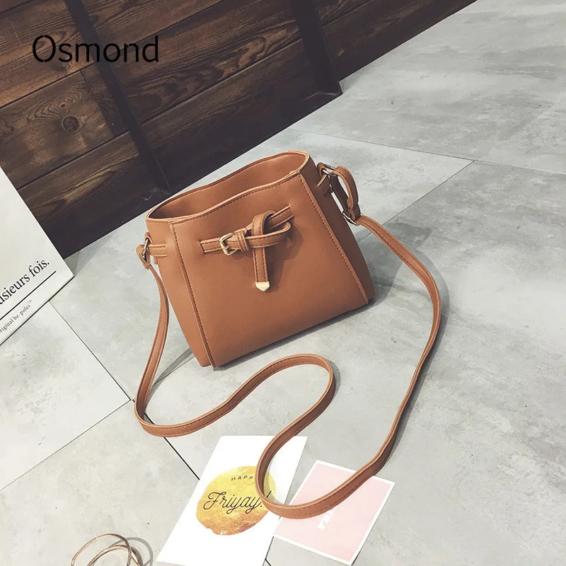 

Osmond 2017 Fashion PU Leather Women Messenger Bag Korean Style Solid Small Shoulder Bags Satchel Crossbody Bags