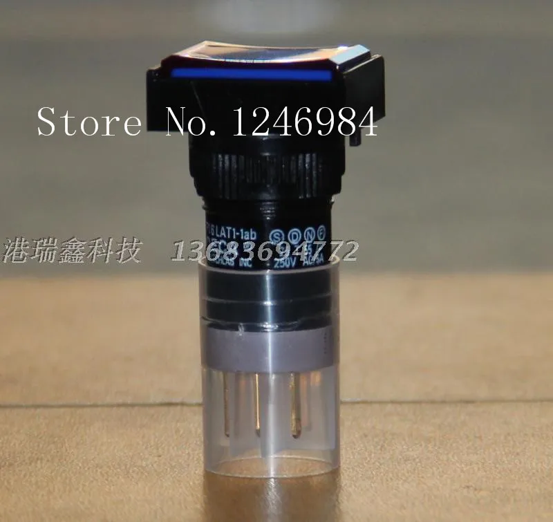 

[SA]P16LAT1-1AB Taiwan Progressive Alliance interlocking rectangular blue button switch normally open normally closed single DEC