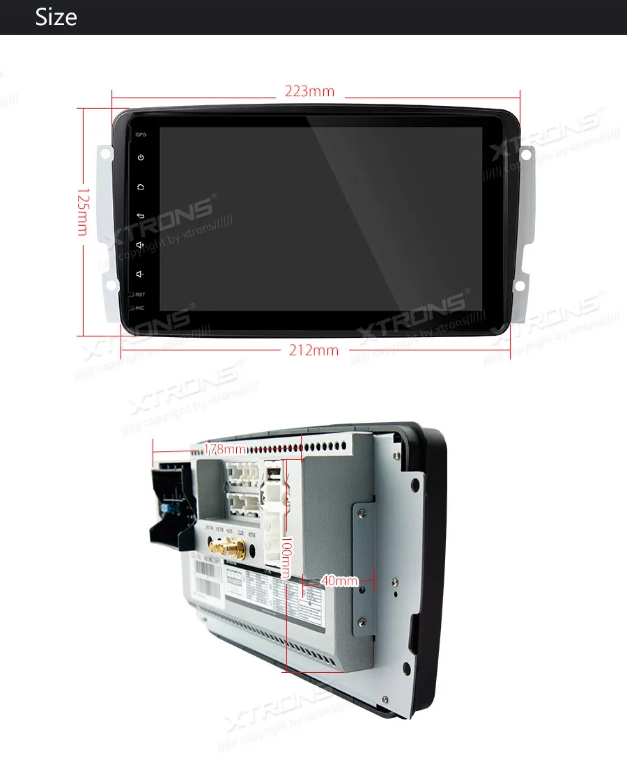 Sale 8" Android 9.0 Pie OS Car Multimedia Navigation GPS Radio for Mercedes-Benz G-Class W463 1998-2006 & Viano/Vito W639 2003-2006 27