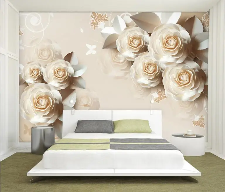 Beibehang моды эстетическое творческая личность 3D обои розы романтические помощи ТВ фоне стены Papel де Parede обои