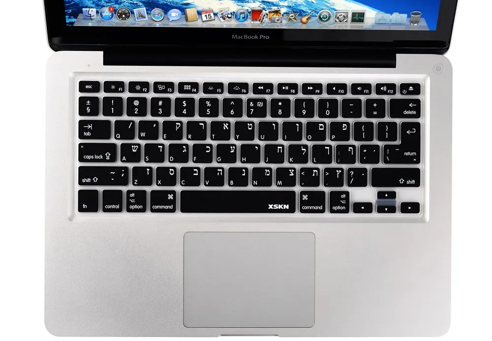 Исрил иврит Защитник силиконовая клавиатура для macbook pro 13," 15,4", для macbook клавиатуры кожного покрова, США