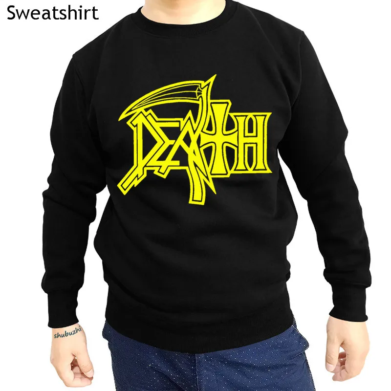 

Black O-neck DEATH Logo shubuzhi autumn sweatshirt HEAVY METAL Casual Round Neck Novelty hoodies fashion casual hoody