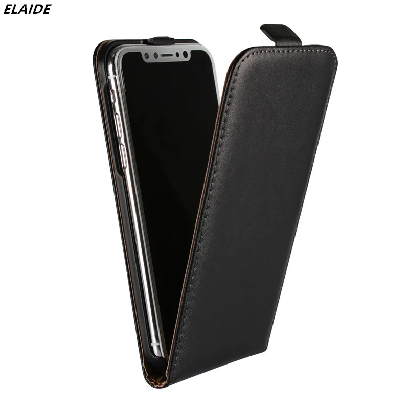 Flip Leather Phone Back Cover for iPhone X Case Vintage
