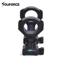 Алюминиевый сплав 30 мм Диаметр кольцо с зеленым пузырьковым уровень на прицел винтовки Пикатинни Крепление для охотничьего ружья аксессуар