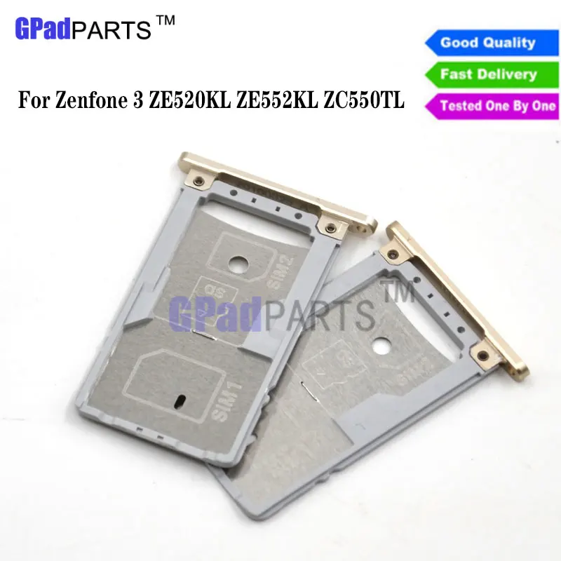 

High quality Sim Tray For Asus Zenfone 3 ZE552KL ZE520KL ZC500TL SIM Card Tray Slot Holder Part