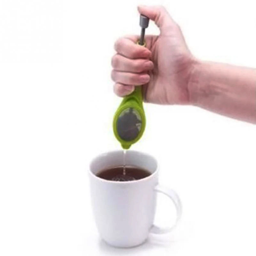 Встроенный Плунжер для заварки чая, здоровый интенсивный вкус, многоразовый пакетик для чая, пластиковый ситечко для чая и кофе, измерительный вихревой крутой перемешивание и пресс