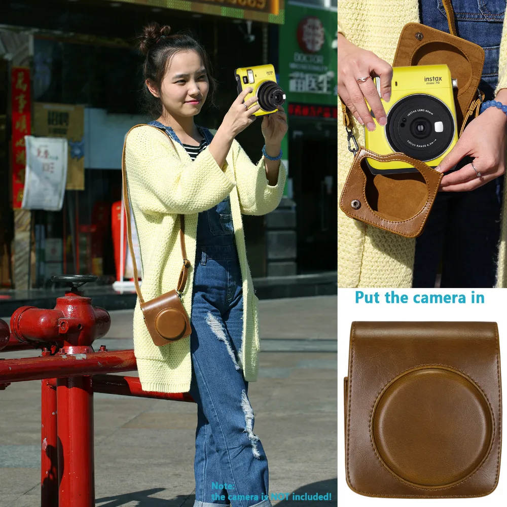 Набор аксессуаров Neewer 25 в 1 для Fujifilm Instax Mini 70: чехол камеры/1 синий альбом/4 цветных