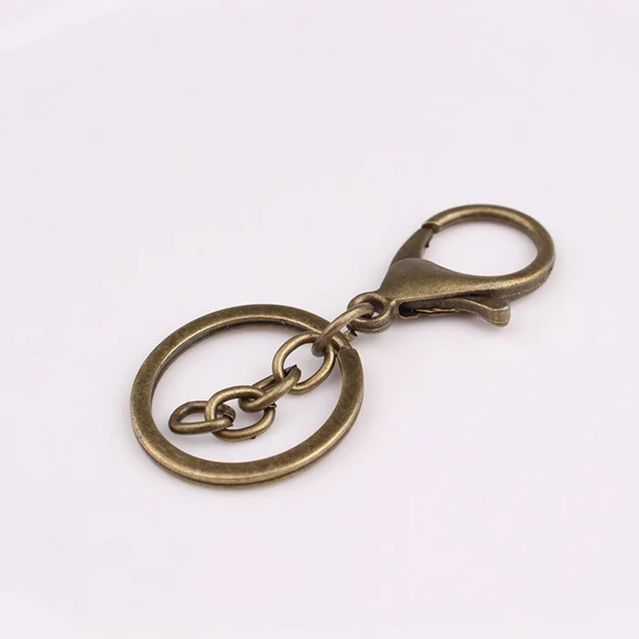 5 шт/лот металлический карабин стиль весна брелок кольцо для ключей серебро Цвет Нержавеющая сталь кольцо для брелока полезное украшение - Цвет: Antique Bronze
